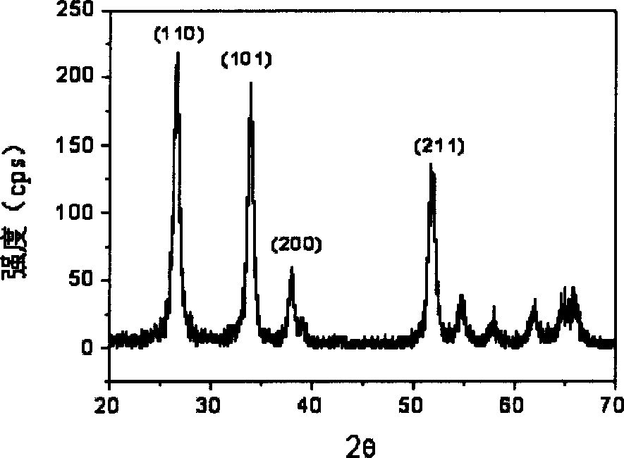 Process for preparing polyphenylethylene/tin dioxide nucleic shell microball