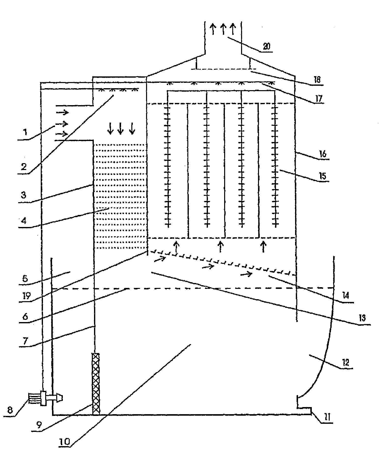 Device for the Removal of Soot Dust of Fuel Oil Combustion