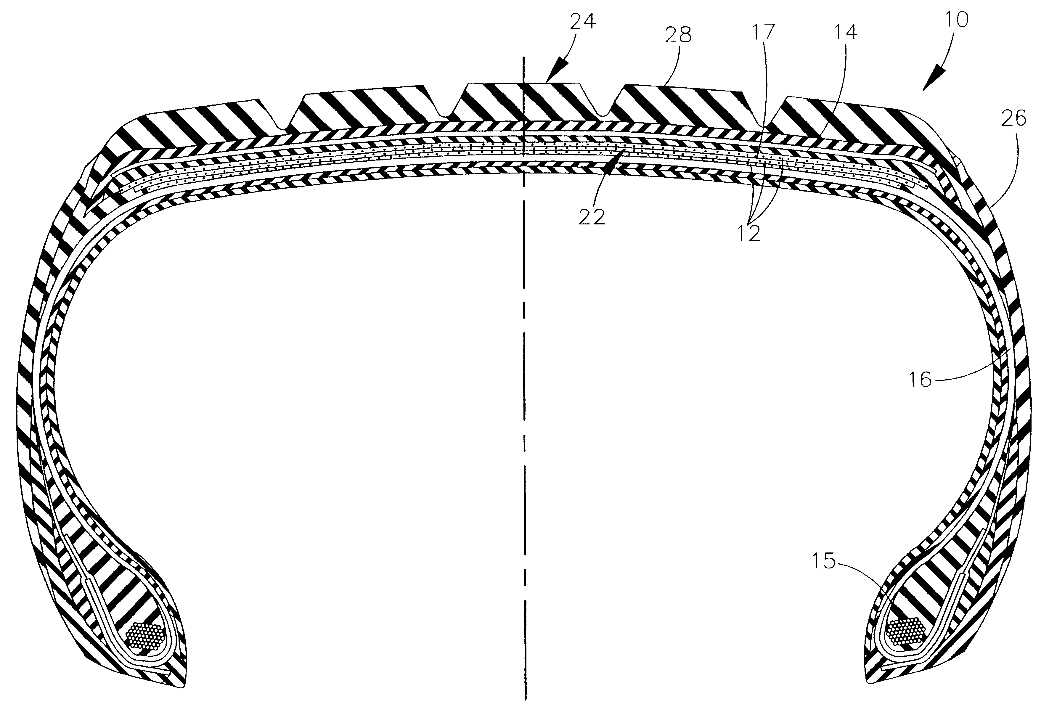 Tire with PEN reinforcement