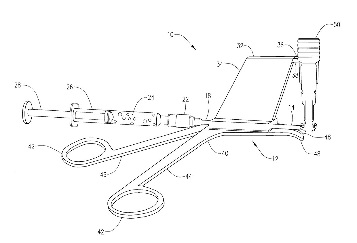 Apparatus for irrigating the vas deferens