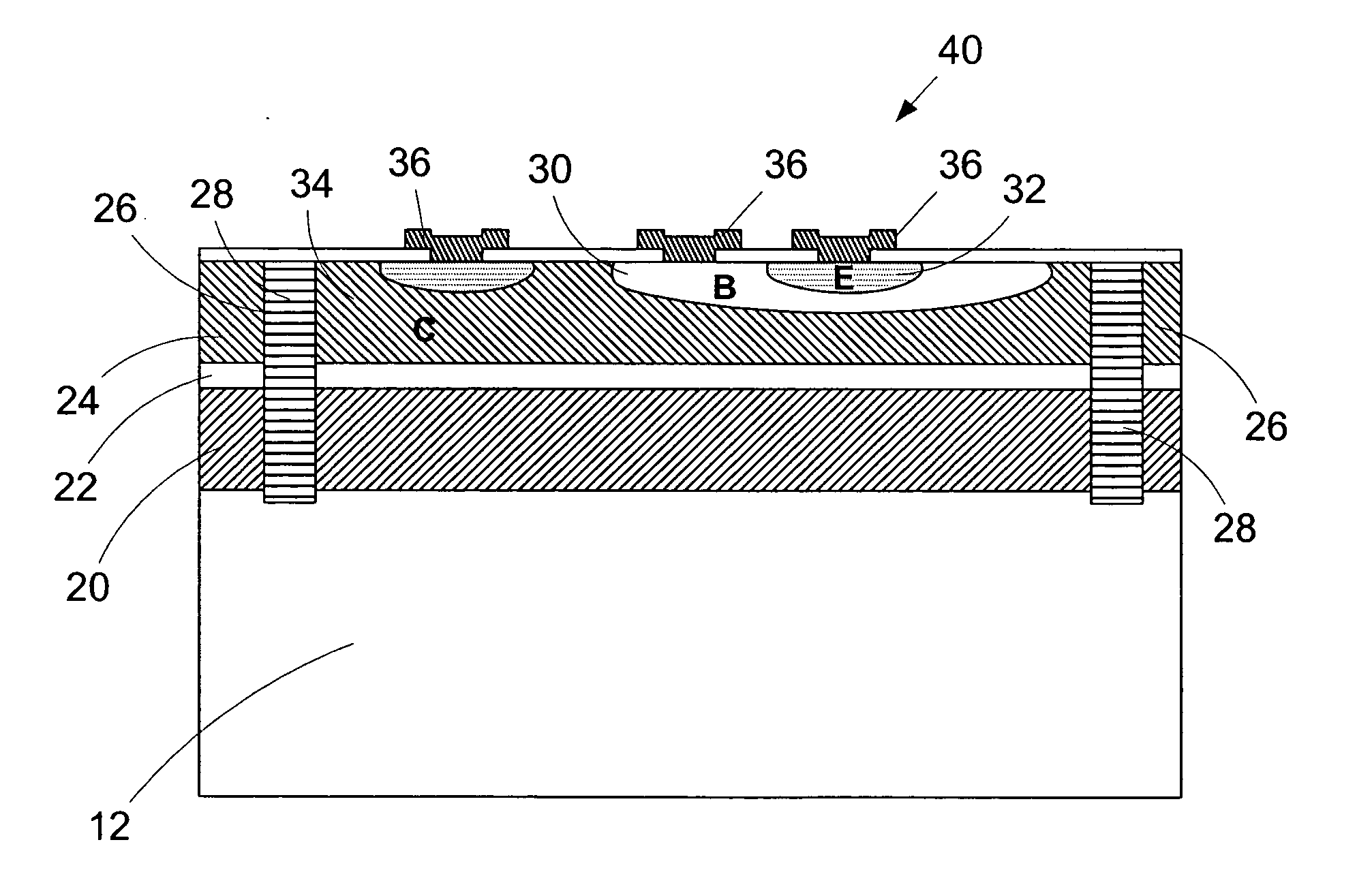 Multi-stage EPI process for forming semiconductor devices, and resulting device