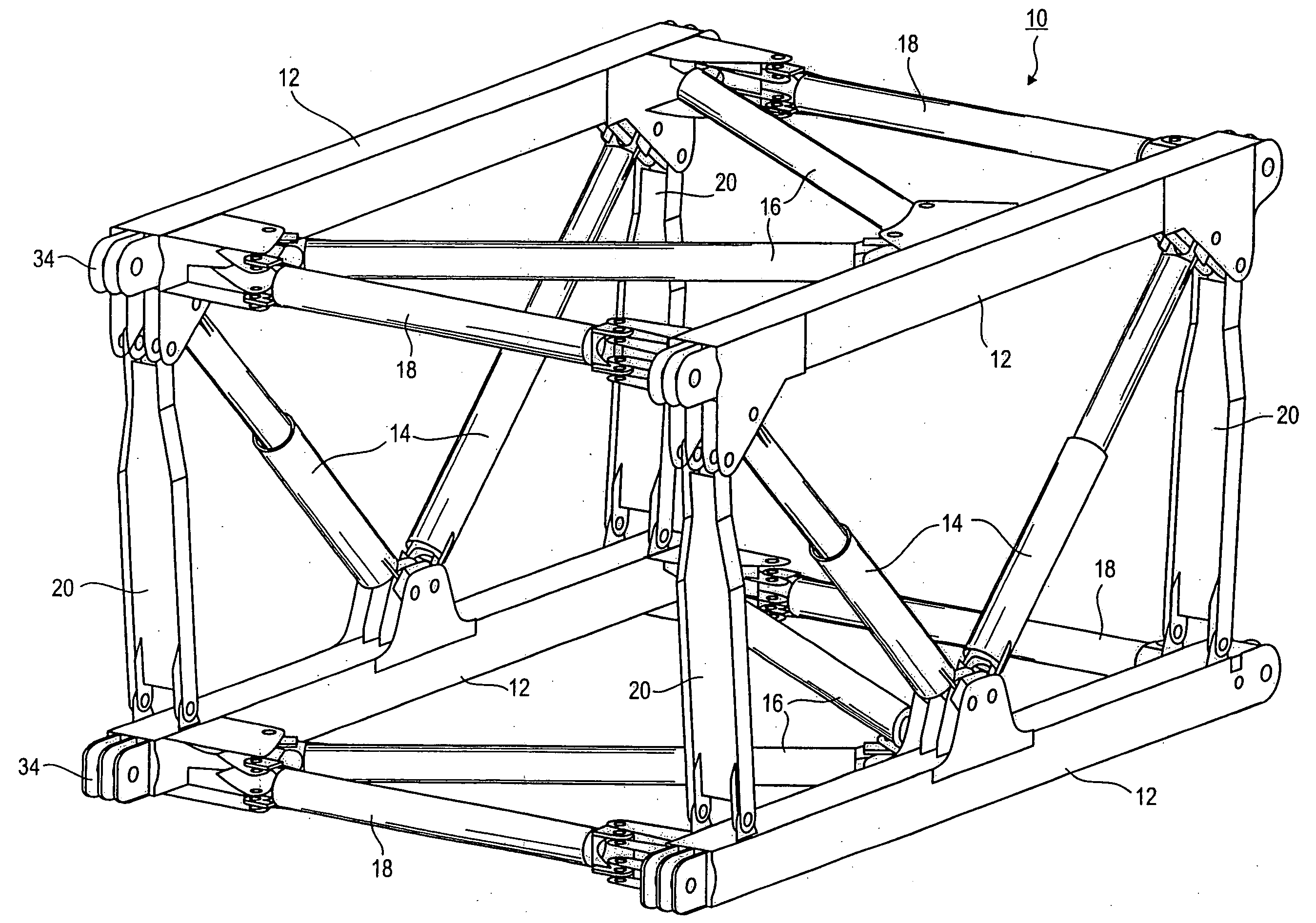 Lattice piece for a large mobile crane and method of erecting the same