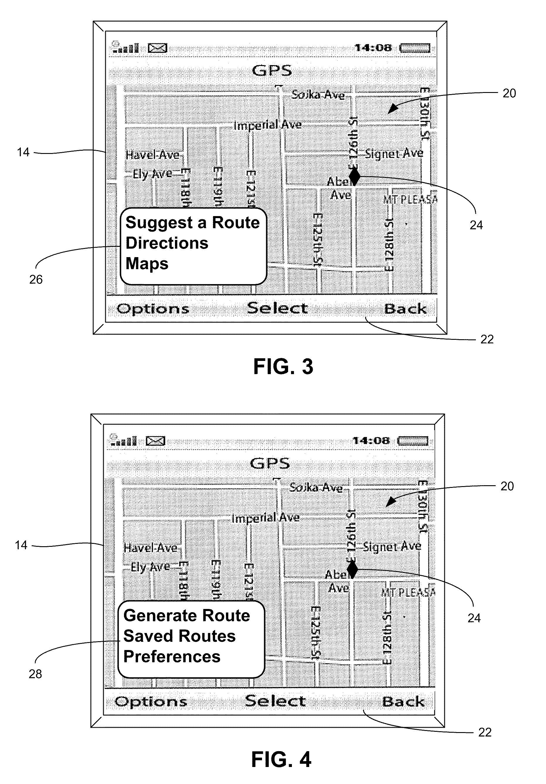 Device and method for automatic route generation of a specified distance