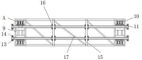 A combined bridge truss with fastening mechanism