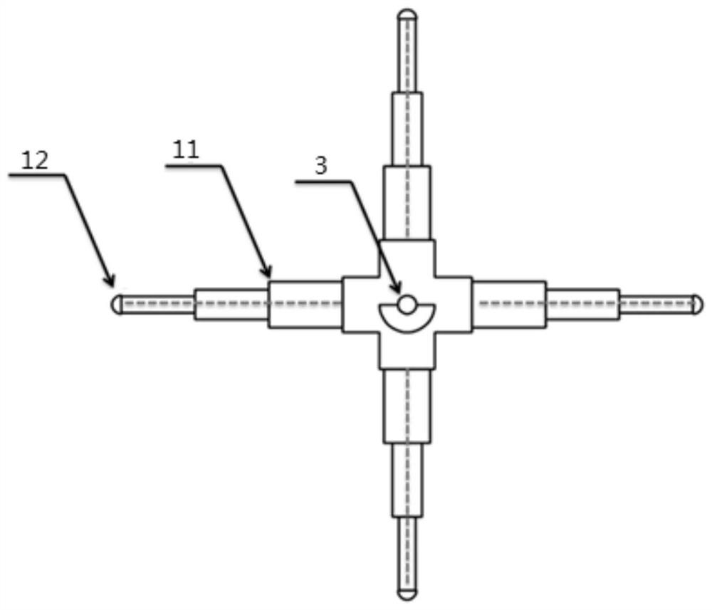 A fixture for fixing a test piece for Helmholtz coil testing