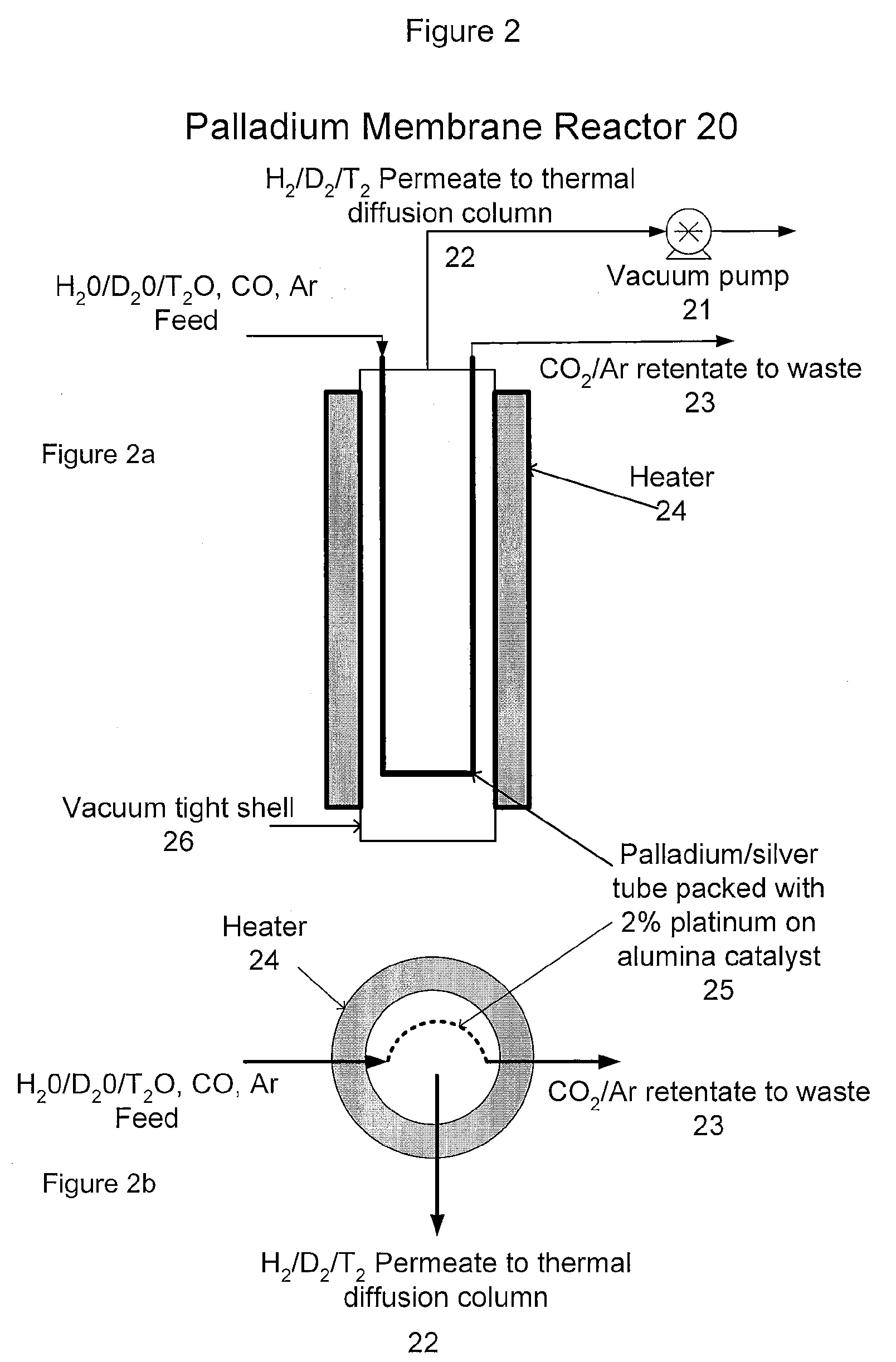 Process for tritium removal from light water