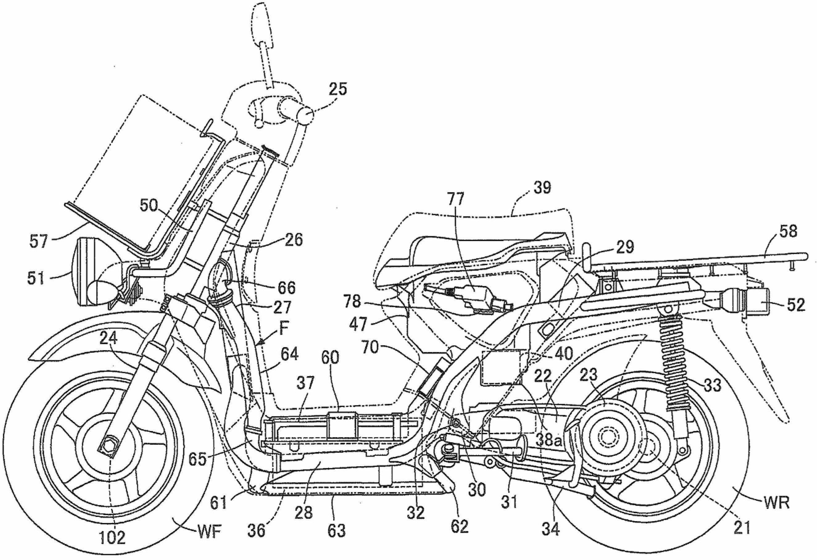 Wiring structure for electrically powered two- or three-wheeled vehicle