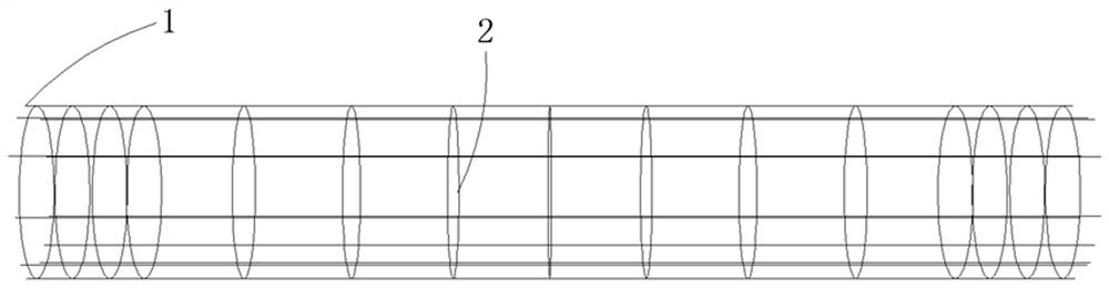 Functional gradient self-healing high-strength concrete pipe pile and preparation method thereof