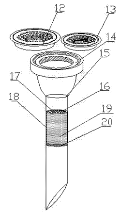 Durable organic matter large-volume water sample separation and concentration device