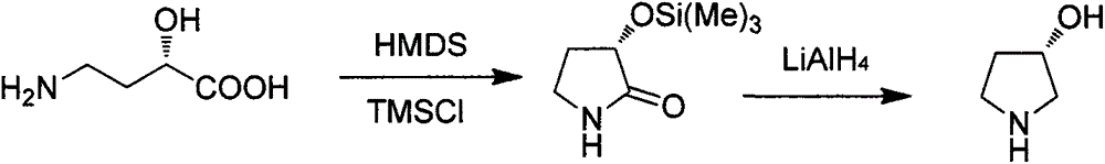 Preparation method of (S)-3-hydroxypyrrolidine hydrochloride