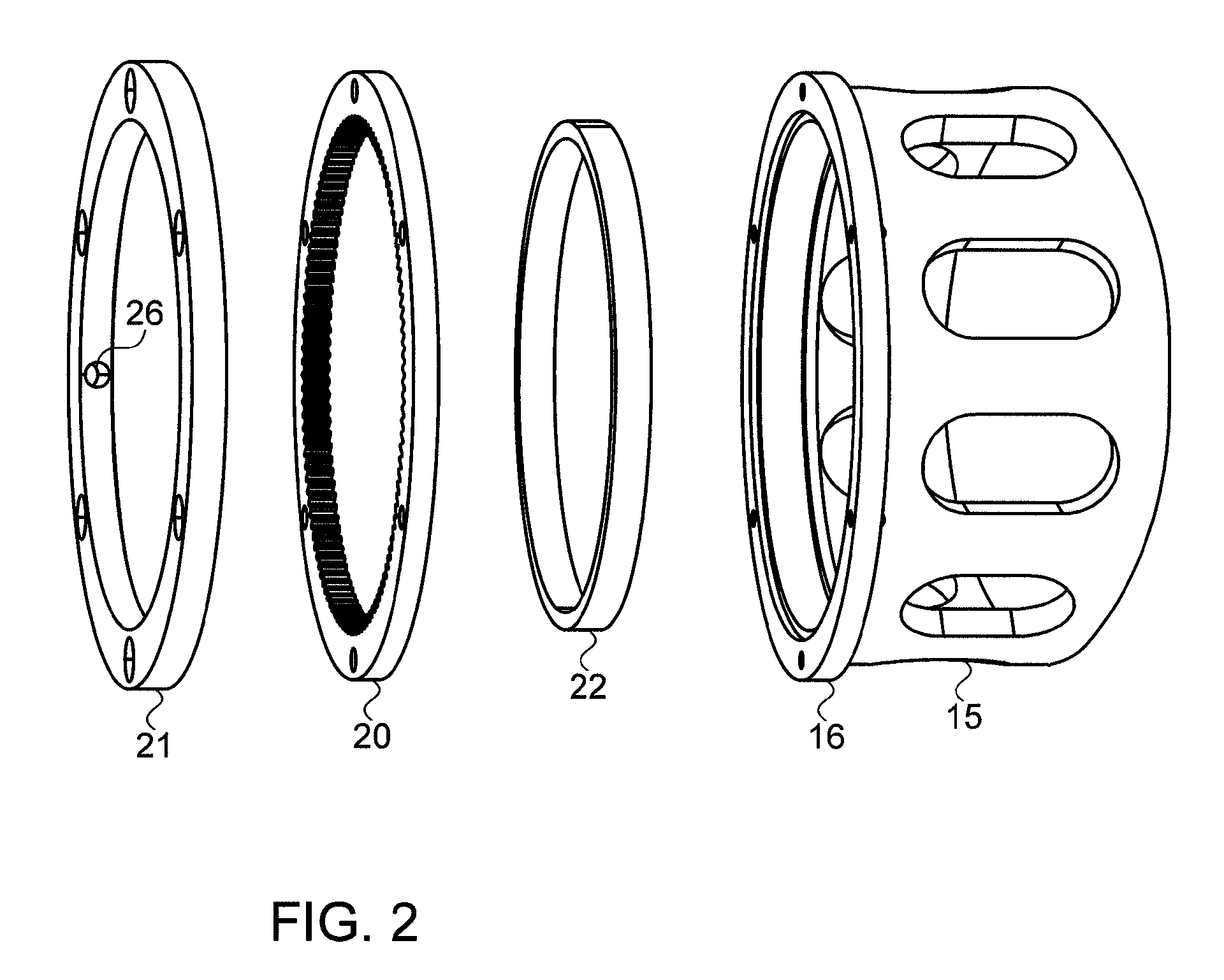 Robotic mechanism with two degrees of freedom