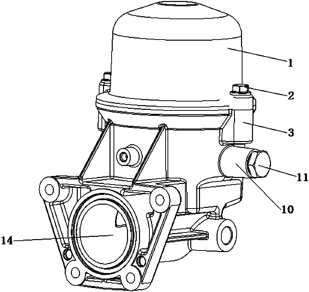 Centrifugal rotor filter device with by-pass branch pipe