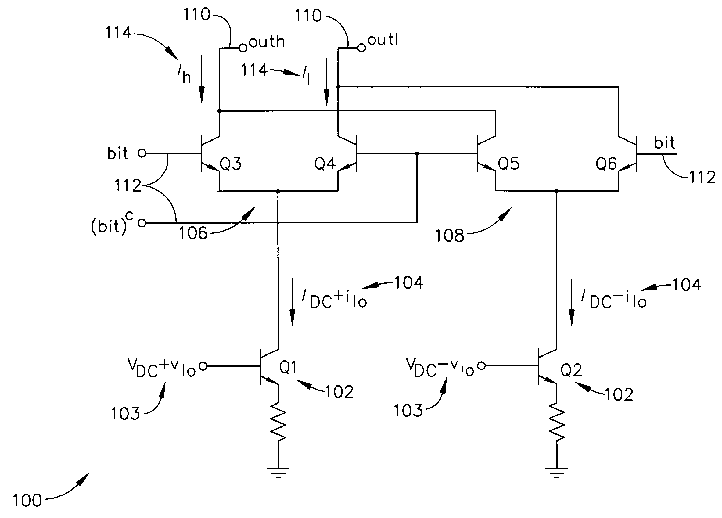 Traveling wave, multiplying d/a converter