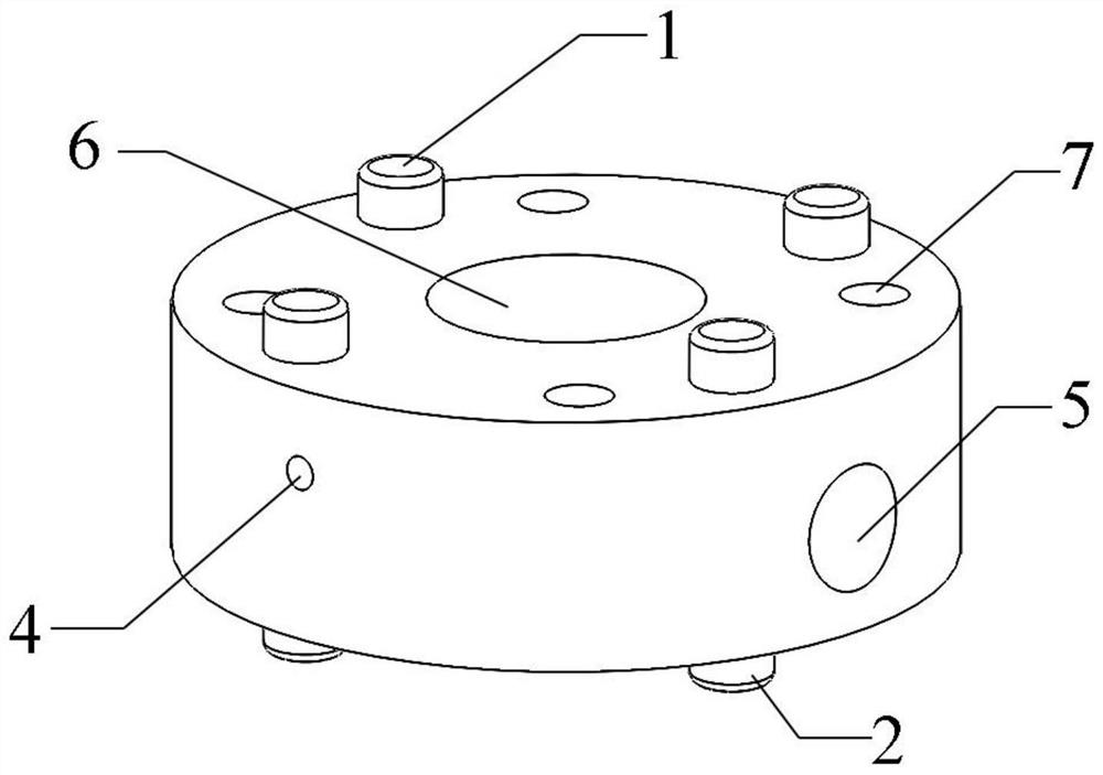 High-temperature in-situ pressure calibration diamond anvil cell press and pressure calibration method