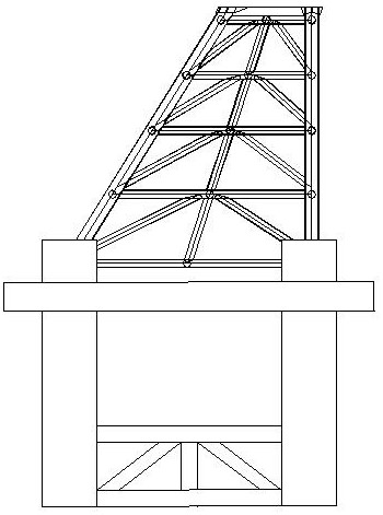 Steel pipe pile construction system and process based on floating pile stabilizing platform