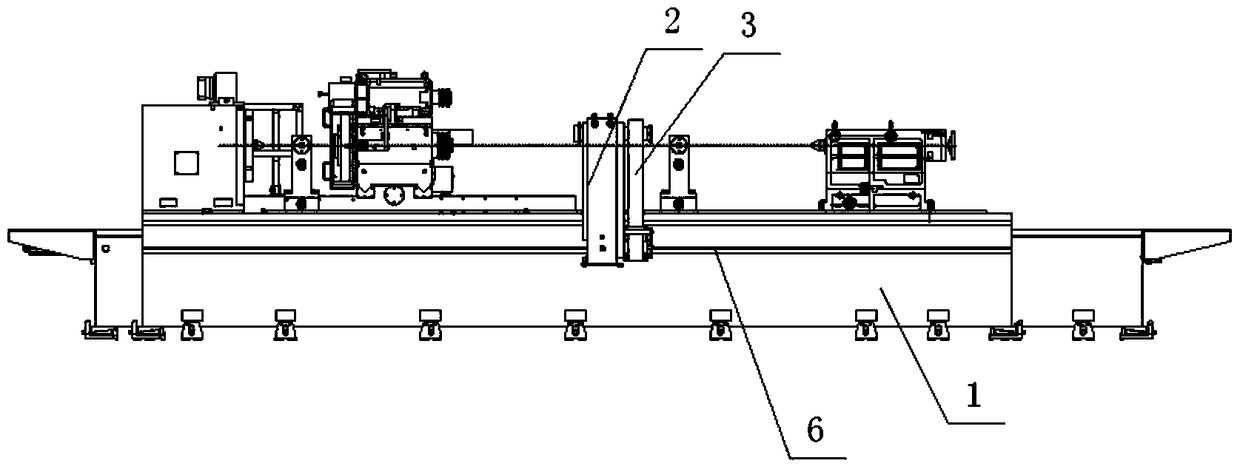 Roll workpiece surface grinding and polishing machine