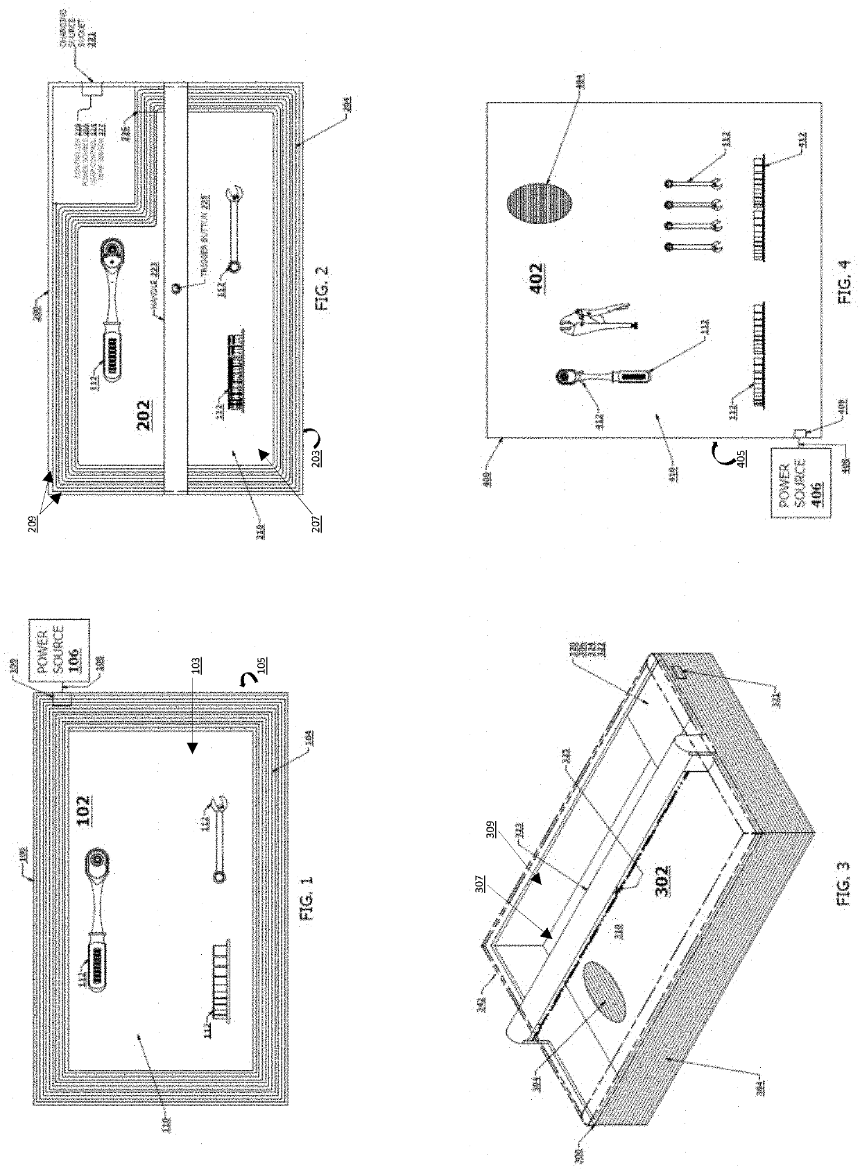 Induction heated hand tool container