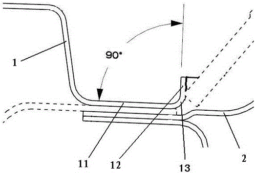 A sink structure for the roof of a minibus