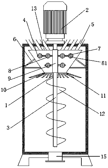 High-speed raw material dispersion mixer for paint production