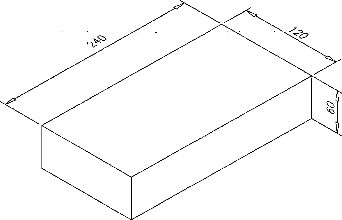 Grey brick mechanically manufactured from lime sludge and construction wastes and method for manufacturing same