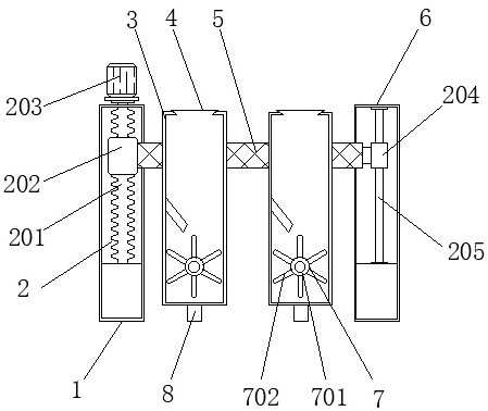 Peanut seeder discharging device with anti-clogging function