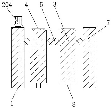 Peanut seeder discharging device with anti-clogging function