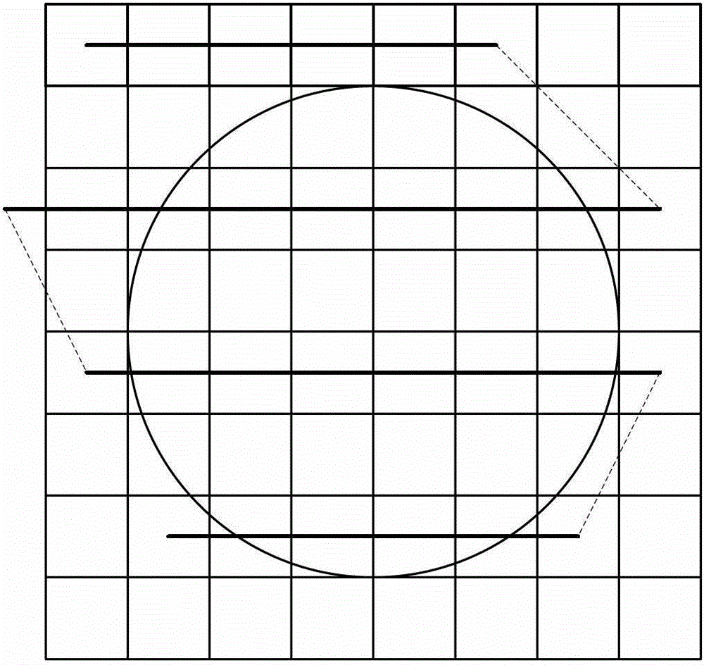 Test path selection method and corresponding wafer test method