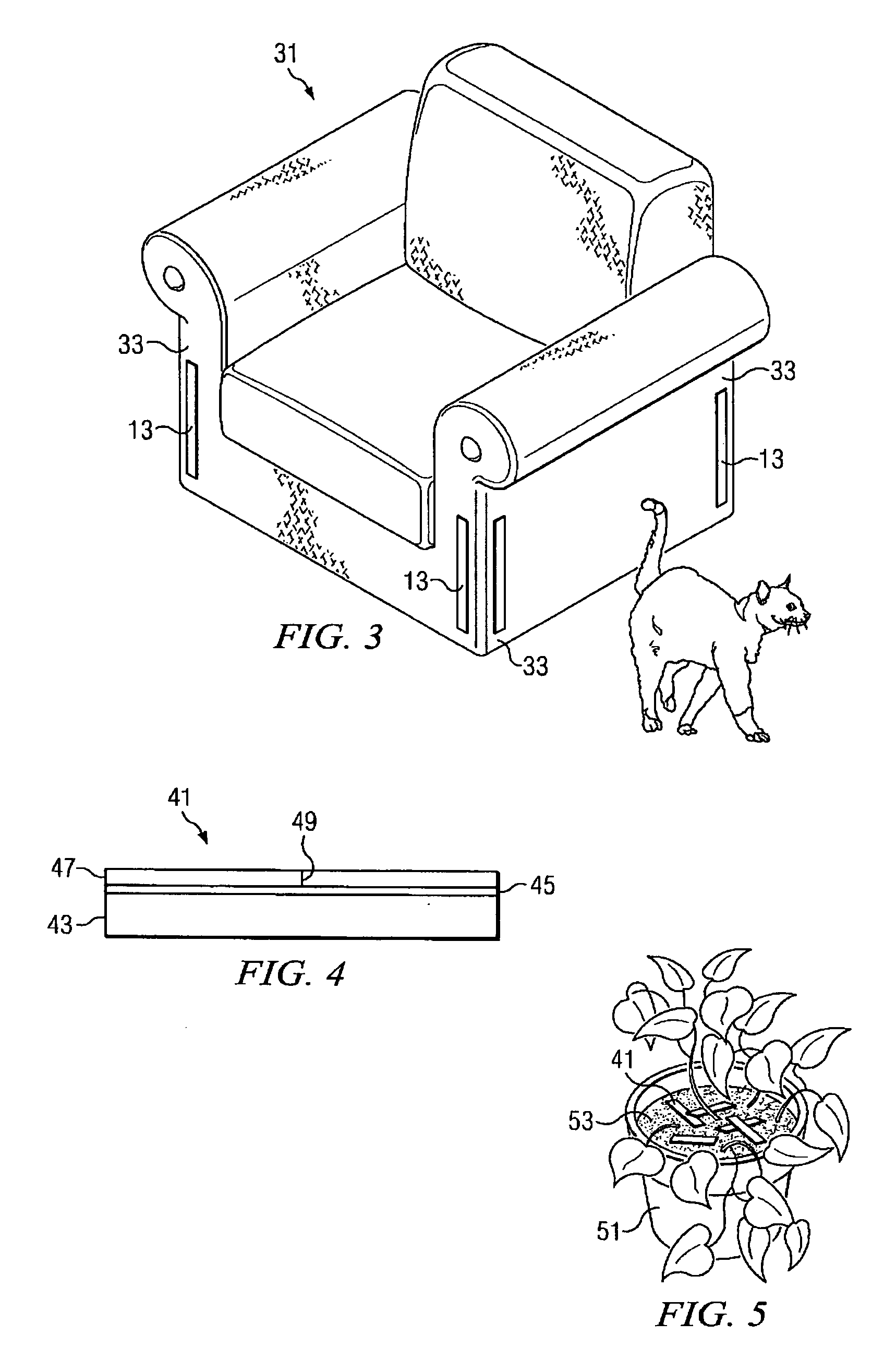 Method and device for preventing pets from clawing home furnishings