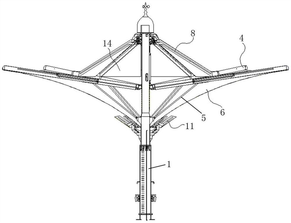 Giant folding umbrella