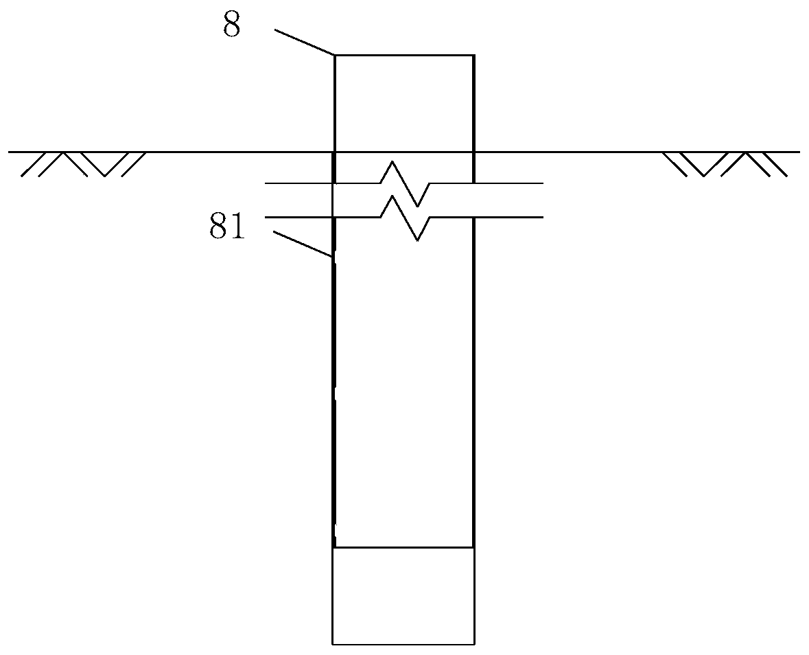 Soft soil stratum drilling inner sedimentation signal beacon radial planting device and method