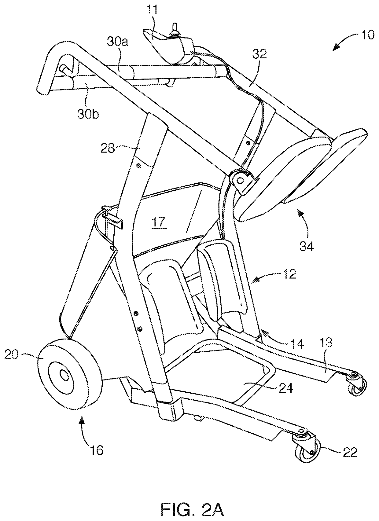 Exercising, mobility transporter apparatus and method