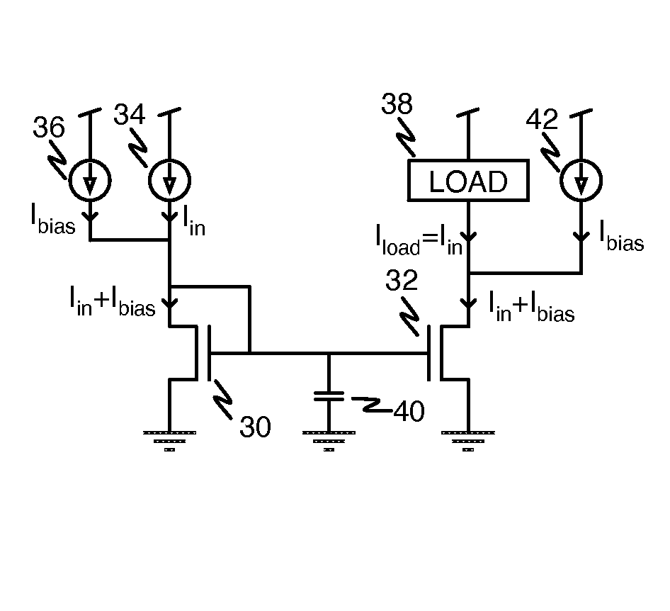 Biasing current to speed up current mirror settling time