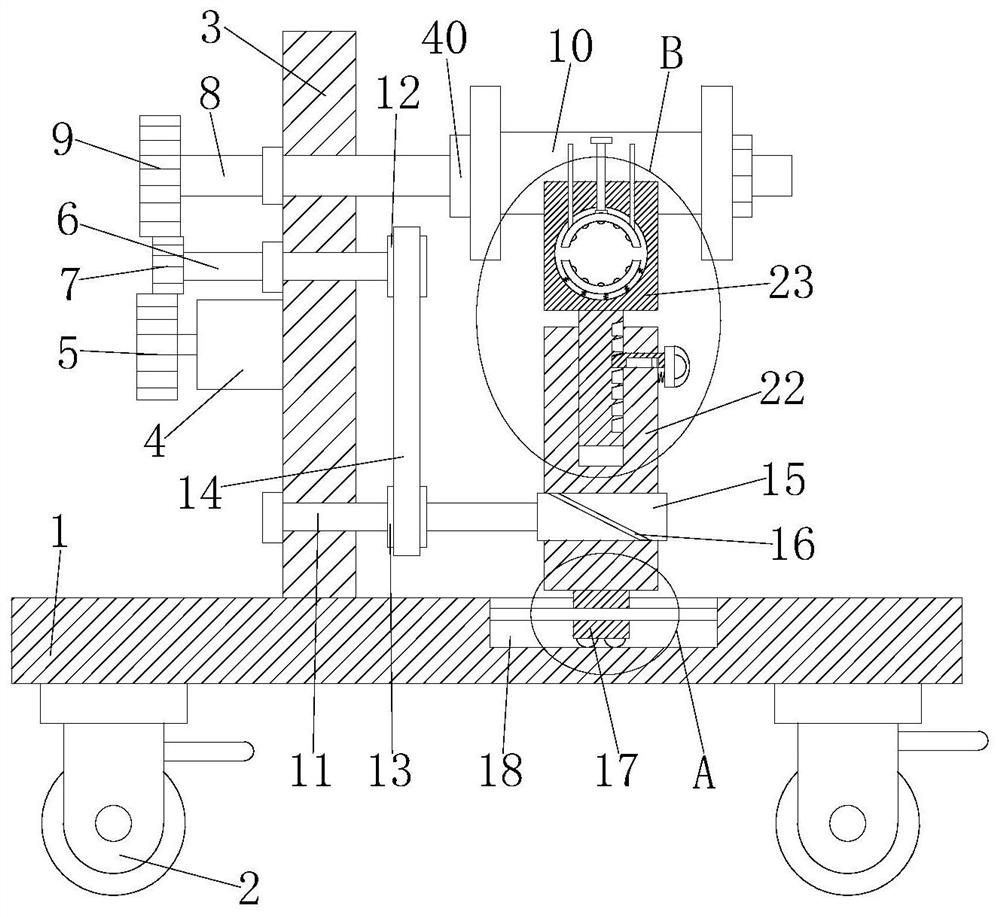 Tension adjustment device for copper wire unwinding rack