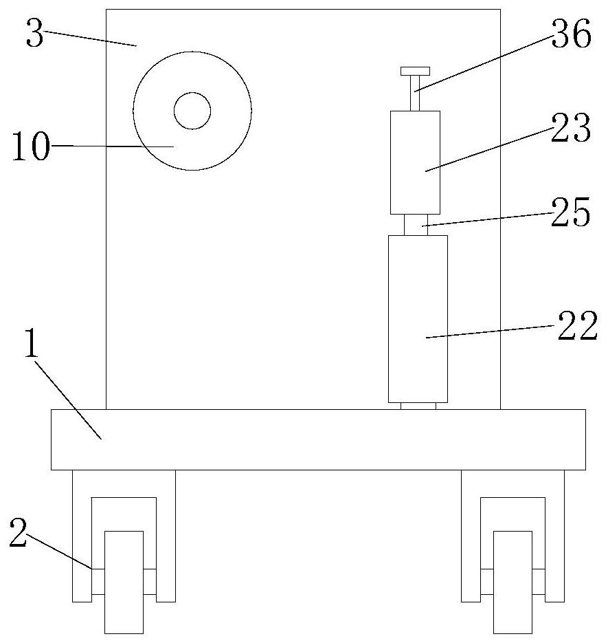 Tension adjustment device for copper wire unwinding rack