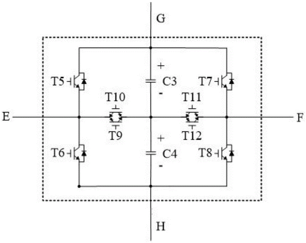 Dual-capacitor module based MMC type multi-port power electronic transformer