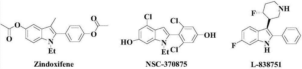 Synthesis method of nitrogenous medicine intermediate indole derivative