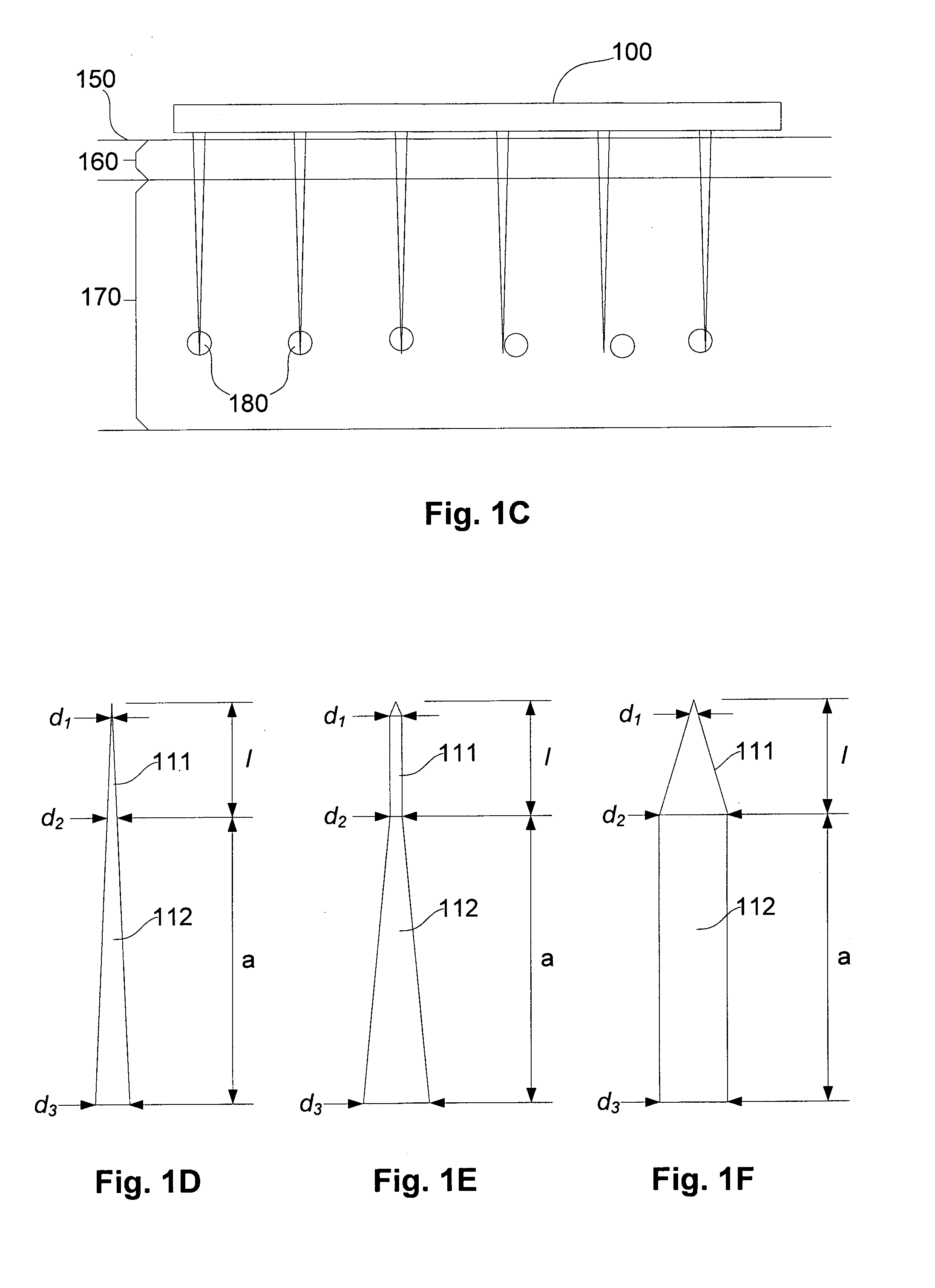 Method and associated apparatus for coating projections on a patch assembly
