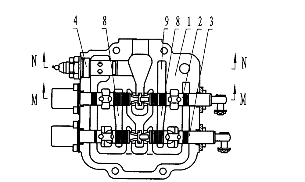 Master control multichannel conversion valve