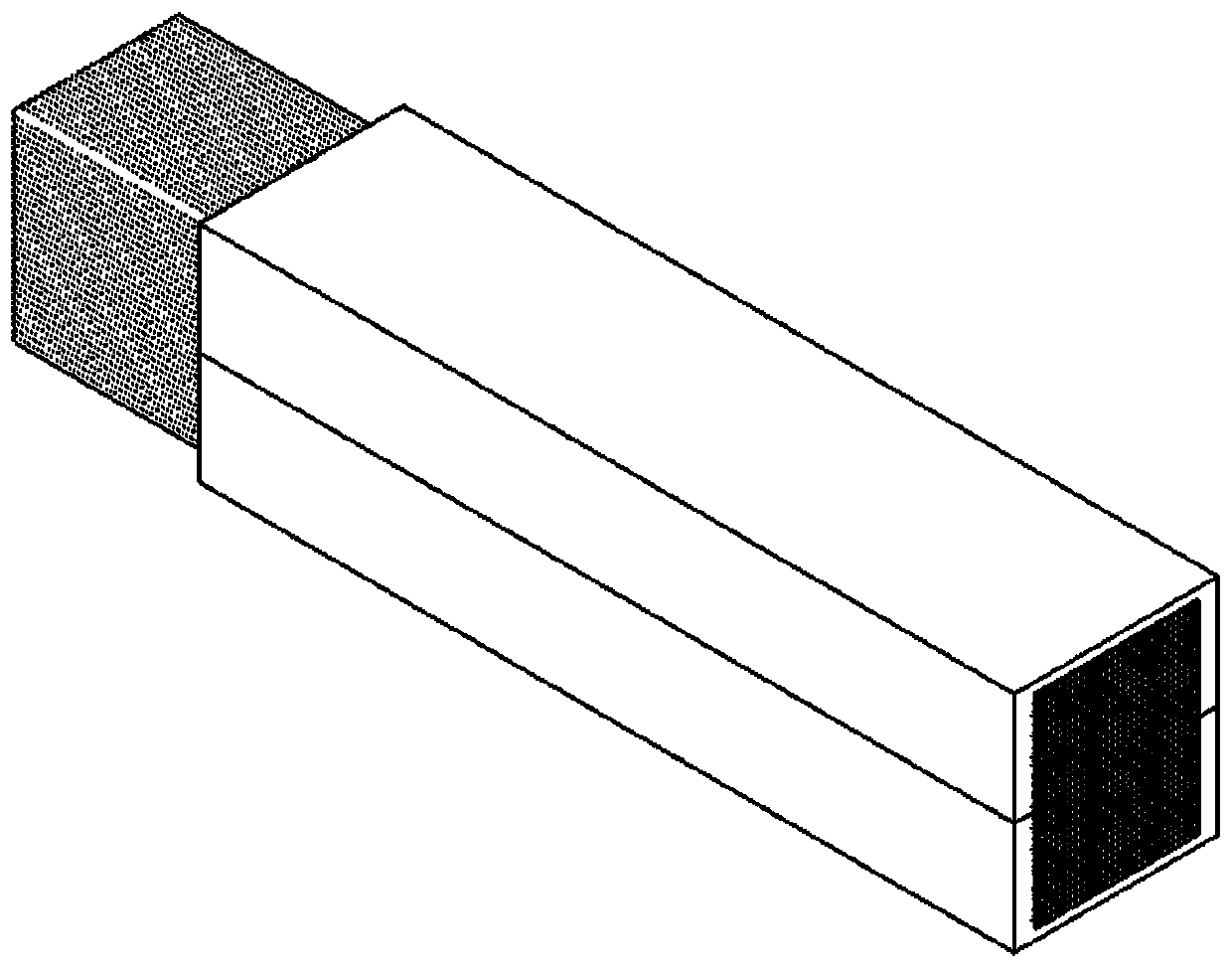 Copper column cushion block with stress buffering performance and anisotropic conductivity and manufacturing method thereof