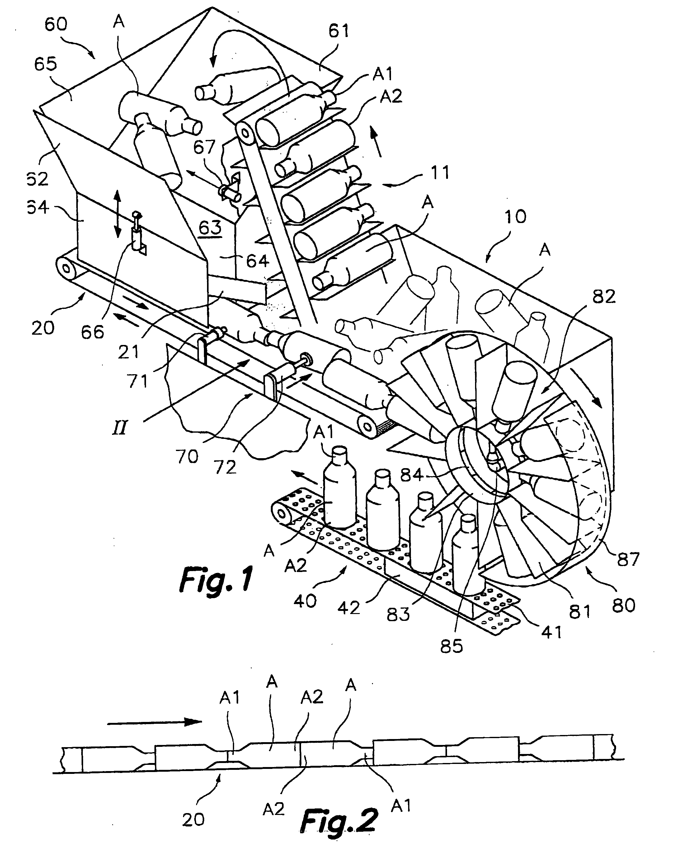 Automatic linear machine for orienting and aligning articles