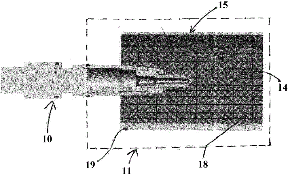 Device for testing a fuel injector or a fuel injection nozzle