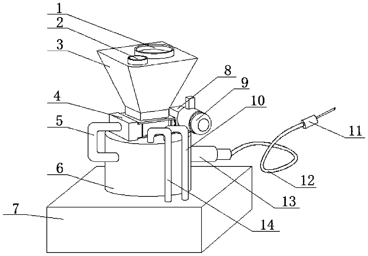 A coal seam fissure grouting plugging device