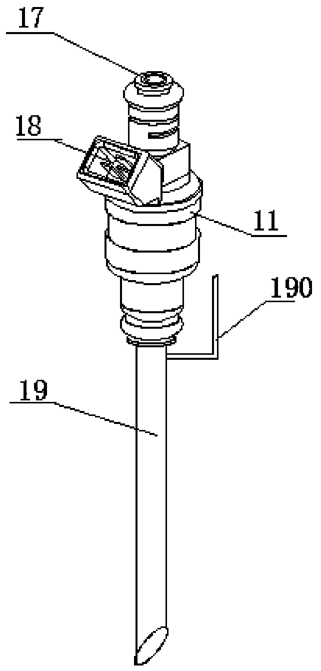 A coal seam fissure grouting plugging device