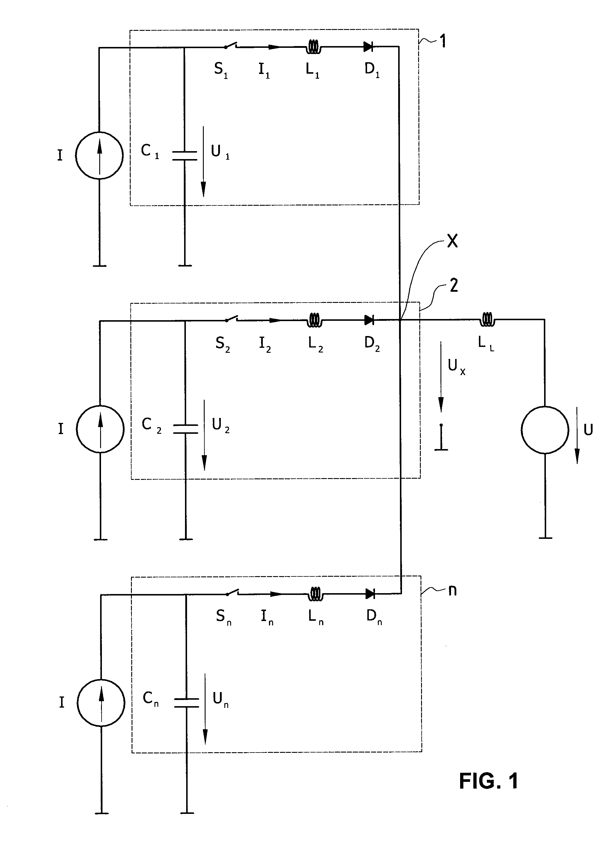 Multiphase soft-switched dc-dc converter