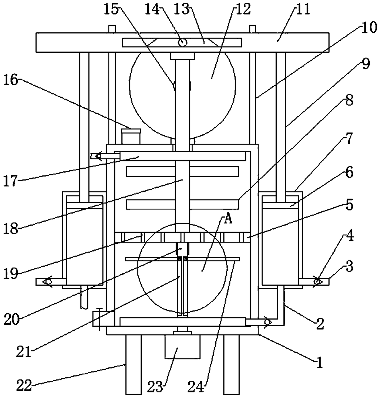 Extrusion mixing device for architectural coating