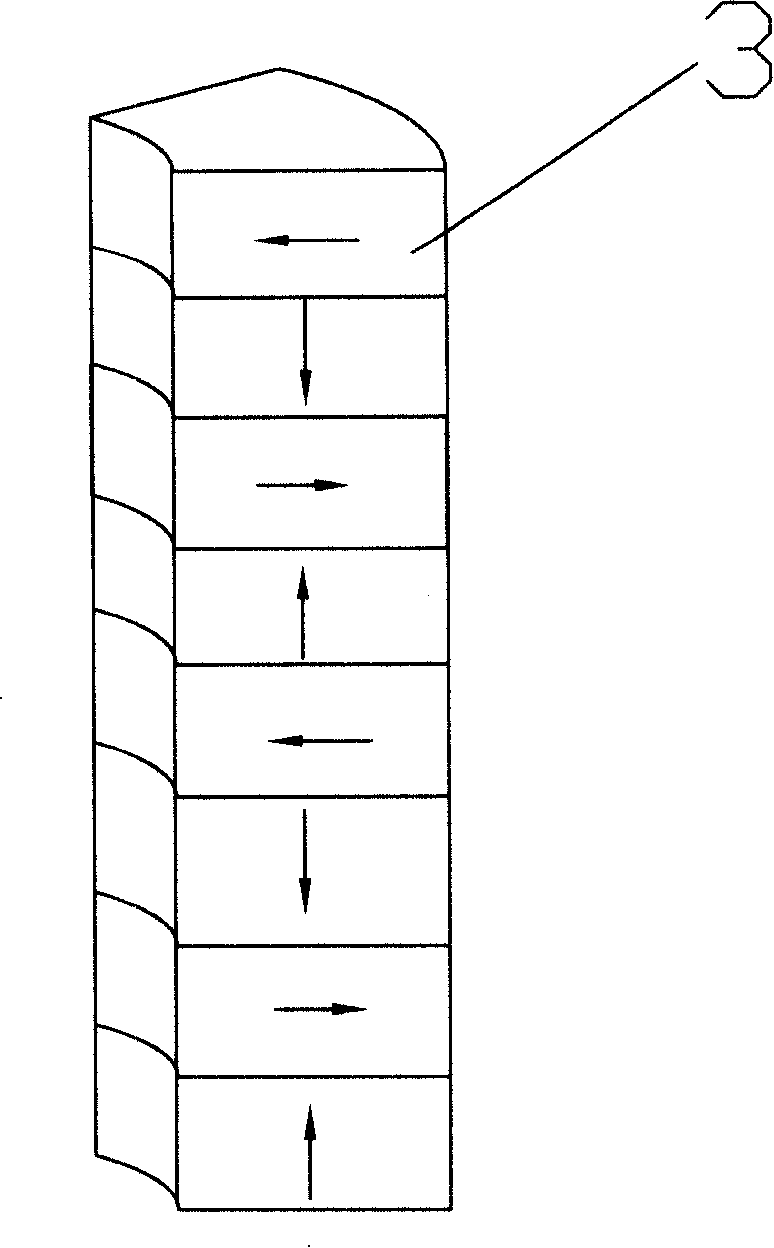 Magnetic-heat wax preventing device for oil production