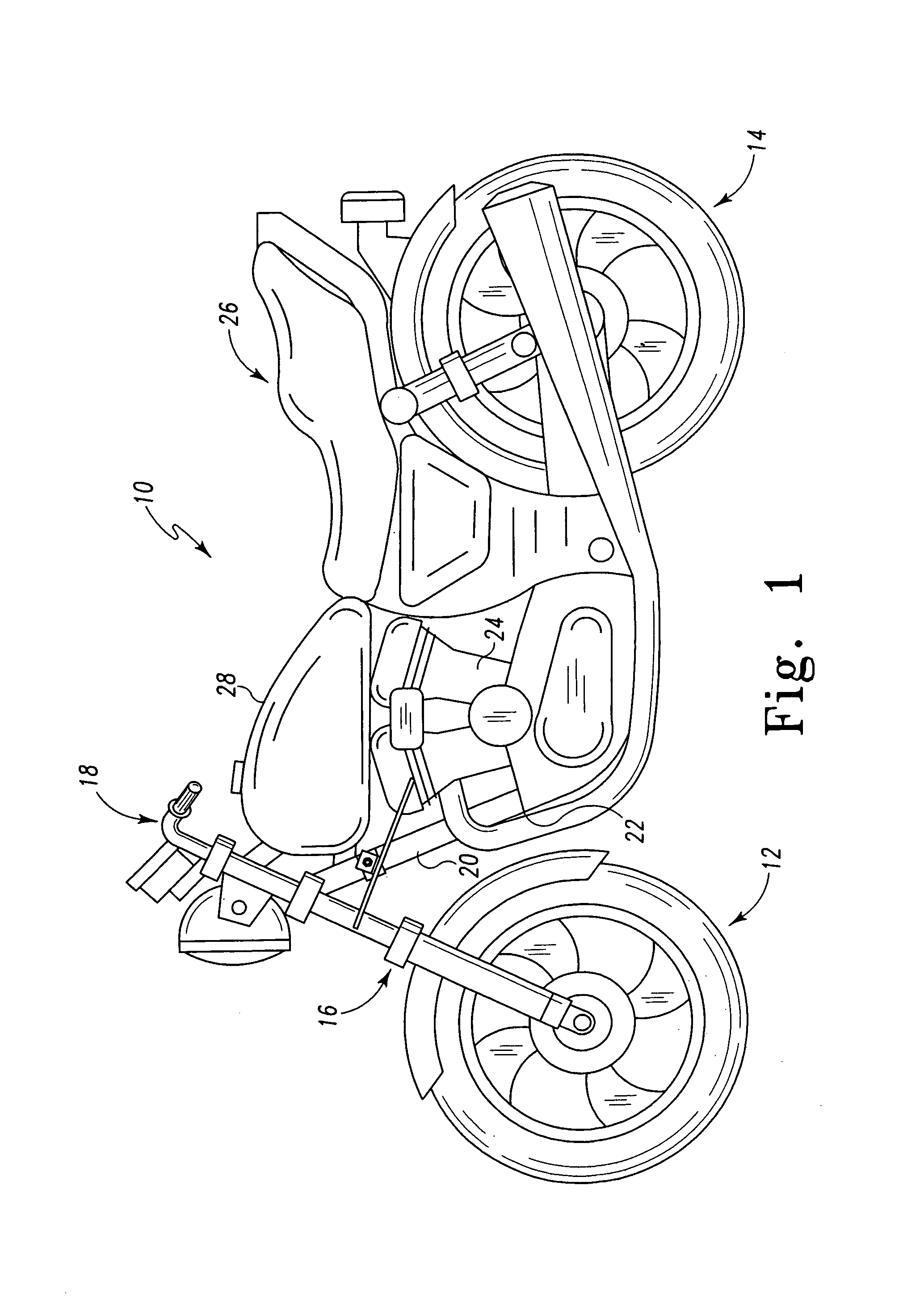 Deflector assembly for motorcycle