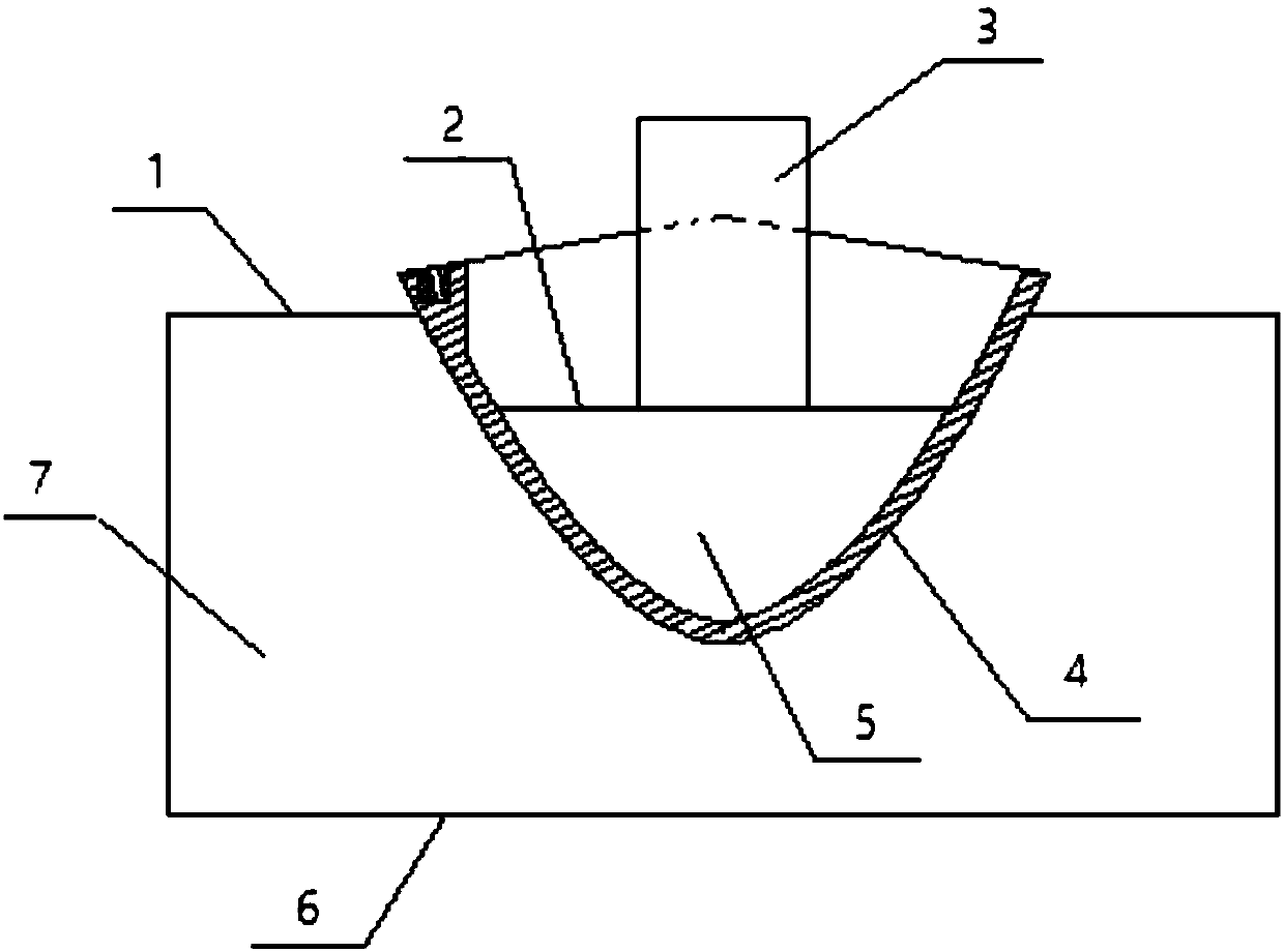 A machining method for a head-cone hat-shaped integral FRP cabin section with an angled end face