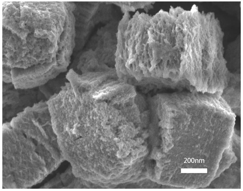 Porous layered CoFe2O4/C nano composite material and preparation method thereof