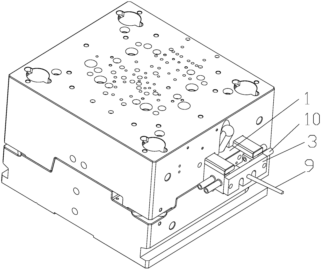 Sliding block mechanism of die-casting die